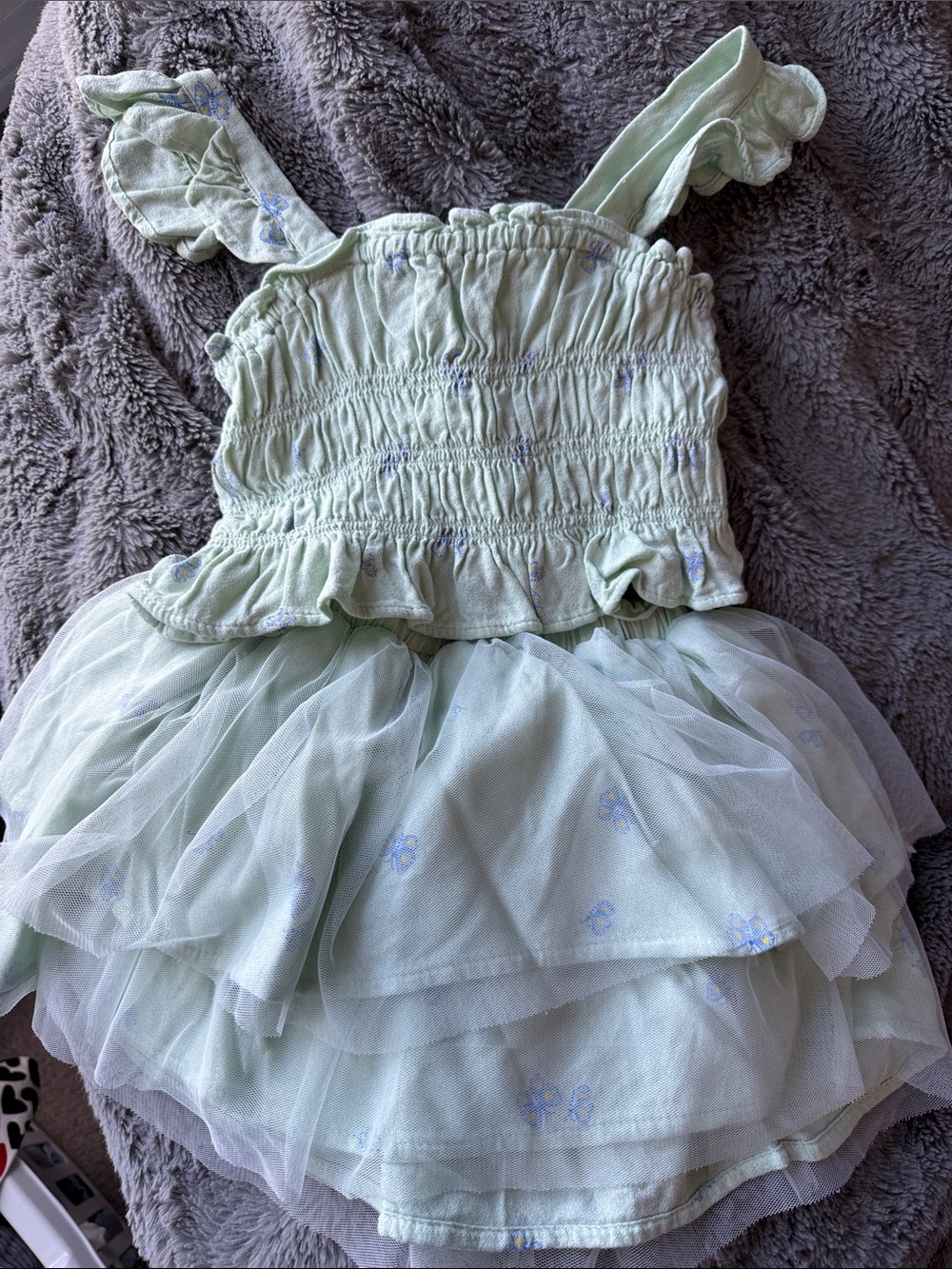 Old Navy Girls Mint Green Ruffle Tutu Dress Set